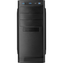 Inter-Tech IT-5905 ATX Tower Case - Stylish Black Design Without PSU - High-Quality Build for Optimal Performance